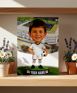 Swansea City Make Me A Bobble Head Personalised Stadium Print Framed Print - Image 2