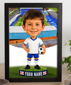 Tranmere Rovers Make Me A Bobble Head Personalised Stadium Print Framed Print