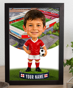 Walsall Make Me A Bobble Head Personalised Stadium Print Framed Print