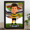 Watford Make Me A Bobble Head Personalised Stadium Print Framed Print