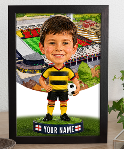 Watford Make Me A Bobble Head Personalised Stadium Print Framed Print