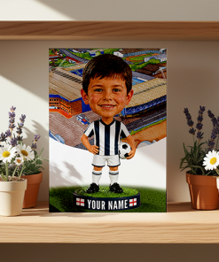 West Brom Make Me A Bobble Head Personalised Stadium Print Framed Print - Image 2