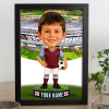 West Ham Make Me A Bobble Head Personalised Stadium Print Framed Print