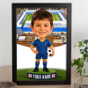 Wimbledon Make Me A Bobble Head Personalised Stadium Print Framed Print