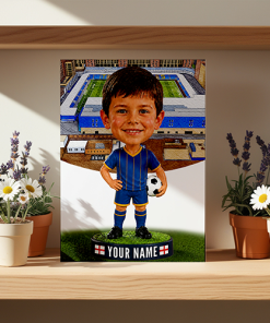 Wimbledon Make Me A Bobble Head Personalised Stadium Print Framed Print - Image 2