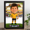 Wolves Make Me A Bobble Head Personalised Stadium Print Framed Print