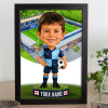 Wycombe Wanderers Make Me A Bobble Head Personalised Stadium Print Framed Print