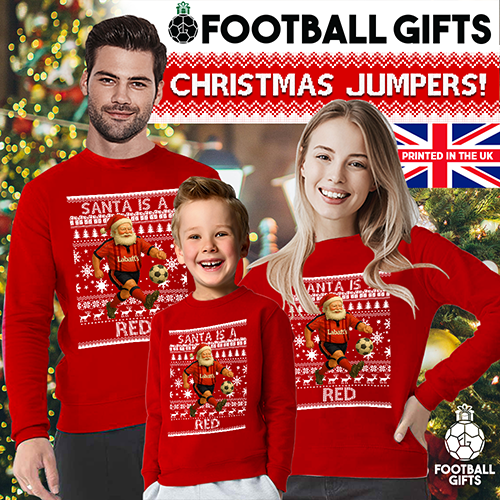 Santa Is A Red Forest Christmas Jumper Red Jumper - Image 2