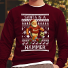Santa Is A Hammer Christmas Jumper Burgundy West Ham Utd Jumper