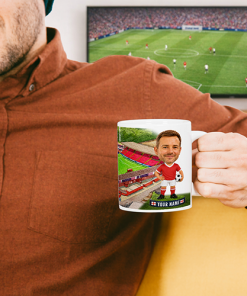 Barnsley Make Me A Bobble Head Stadium Mug Cup Personalised Mug - Image 2