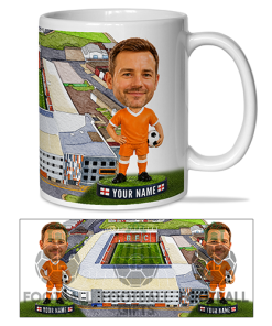 Blackpool Make Me A Bobble Head Stadium Mug Cup Personalised Mug