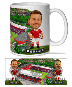 Charlton Athletic Make Me A Bobble Head Stadium Mug Cup Personalised Mug
