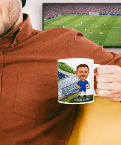 Chelsea Make Me A Bobble Head Stadium Mug Cup Personalised Mug - Image 2