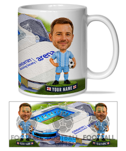 Coventry City Make Me A Bobble Head Stadium Mug Cup Personalised Mug