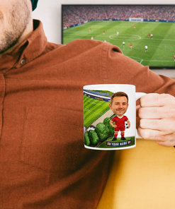 Crawley Town Make Me A Bobble Head Stadium Mug Cup Personalised Mug - Image 2