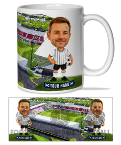 Dunfermline Athletic Make Me A Bobble Head Stadium Mug Cup Personalised Mug