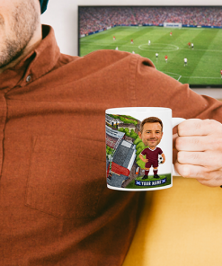 Heart Of Midlothian Make Me A Bobble Head Stadium Mug Cup Personalised Mug - Image 2