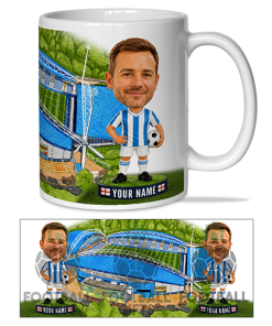 Huddersfield Town Make Me A Bobble Head Stadium Mug Cup Personalised Mug