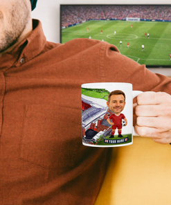 Liverpool Make Me A Bobble Head Stadium Mug Cup Personalised Mug - Image 2