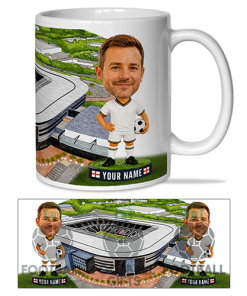 MK Dons Make Me A Bobble Head Stadium Mug Cup Personalised Mug