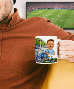 Man City Make Me A Bobble Head Stadium Mug Cup Personalised Mug - Image 2