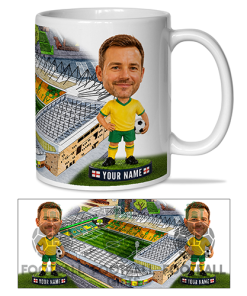 Norwich City Make Me A Bobble Head Stadium Mug Cup Personalised Mug