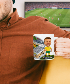 Norwich City Make Me A Bobble Head Stadium Mug Cup Personalised Mug - Image 2