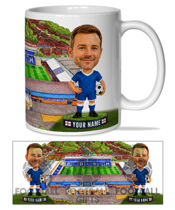 Peterborough Make Me A Bobble Head Stadium Mug Cup Personalised Mug