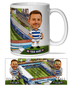QPR Make Me A Bobble Head Stadium Mug Cup Personalised Mug