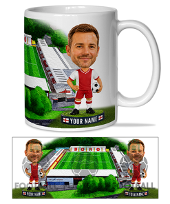Stevenage Make Me A Bobble Head Stadium Mug Cup Personalised Mug