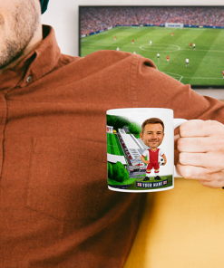 Stevenage Make Me A Bobble Head Stadium Mug Cup Personalised Mug - Image 2