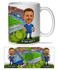 Stockport County Make Me A Bobble Head Stadium Mug Cup Personalised Mug