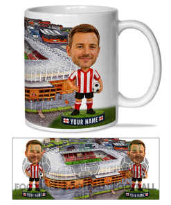 Sunderland Make Me A Bobble Head Stadium Mug Cup Personalised Mug