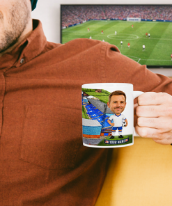 Tranmere Rovers Make Me A Bobble Head Stadium Mug Cup Personalised Mug - Image 2