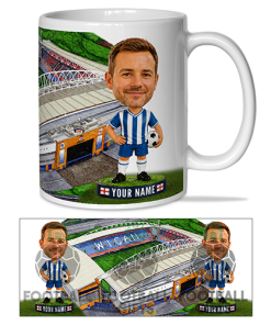 Wigan Athletic Make Me A Bobble Head Stadium Mug Cup Personalised Mug
