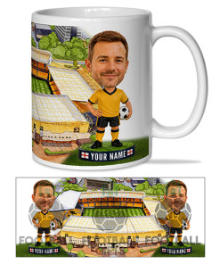 Wolves Make Me A Bobble Head Stadium Mug Cup Personalised Mug