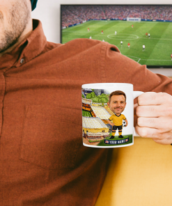 Wolves Make Me A Bobble Head Stadium Mug Cup Personalised Mug - Image 2
