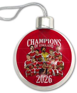Arsenal Champions Of England 2026 Jumbo Christmas Bauble Tree Decoration - Image 3