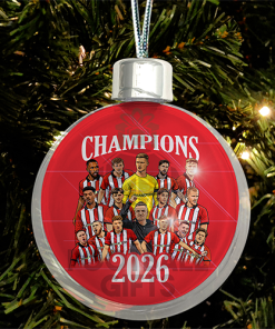 Lincoln City Champions 2026 Jumbo Christmas Bauble Tree Decoration