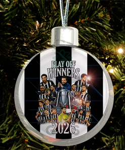 Notts County Play Off Winners 2026 Jumbo Christmas Bauble Tree Decoration
