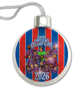 Crystal Palace Europa Conference League Champions 2026 Jumbo Christmas Bauble Tree Decoration - Image 2