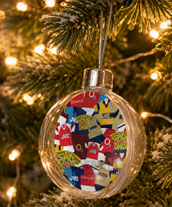 Arsenal Jumbo Christmas Bauble Retro Kit Mash Christmas Tree Decoration - Image 2