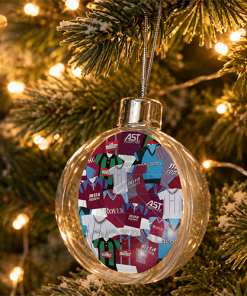 Aston Villa Jumbo Christmas Bauble Retro Kit Mash Christmas Tree Decoration - Image 2
