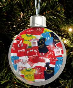 Barnsley Jumbo Christmas Bauble Retro Kit Mash Christmas Tree Decoration