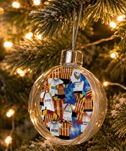 Bradford City Jumbo Christmas Bauble Retro Kit Mash Christmas Tree Decoration - Image 2
