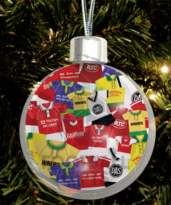 Bristol City Jumbo Christmas Bauble Retro Kit Mash Christmas Tree Decoration