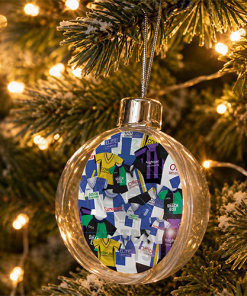 Bristol Rovers Jumbo Christmas Bauble Retro Kit Mash Christmas Tree Decoration - Image 2