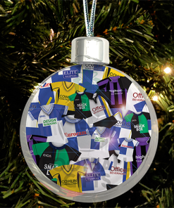 Bristol Rovers Jumbo Christmas Bauble Retro Kit Mash Christmas Tree Decoration