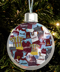 Burnley Jumbo Christmas Bauble Retro Kit Mash Christmas Tree Decoration