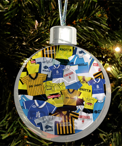 Burton Albion Jumbo Christmas Bauble Retro Kit Mash Christmas Tree Decoration
